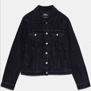 Black Zara Jean Jacket